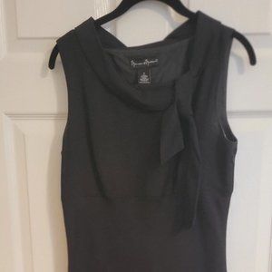 Linen black A line dress